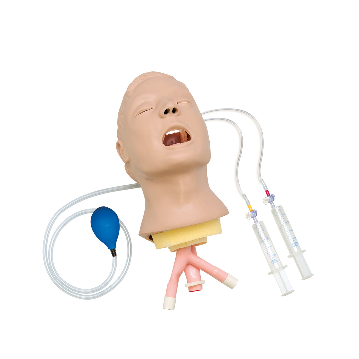 Тренажер обеспечения проходимости дыхательных путей в виде головы взрослого человека
