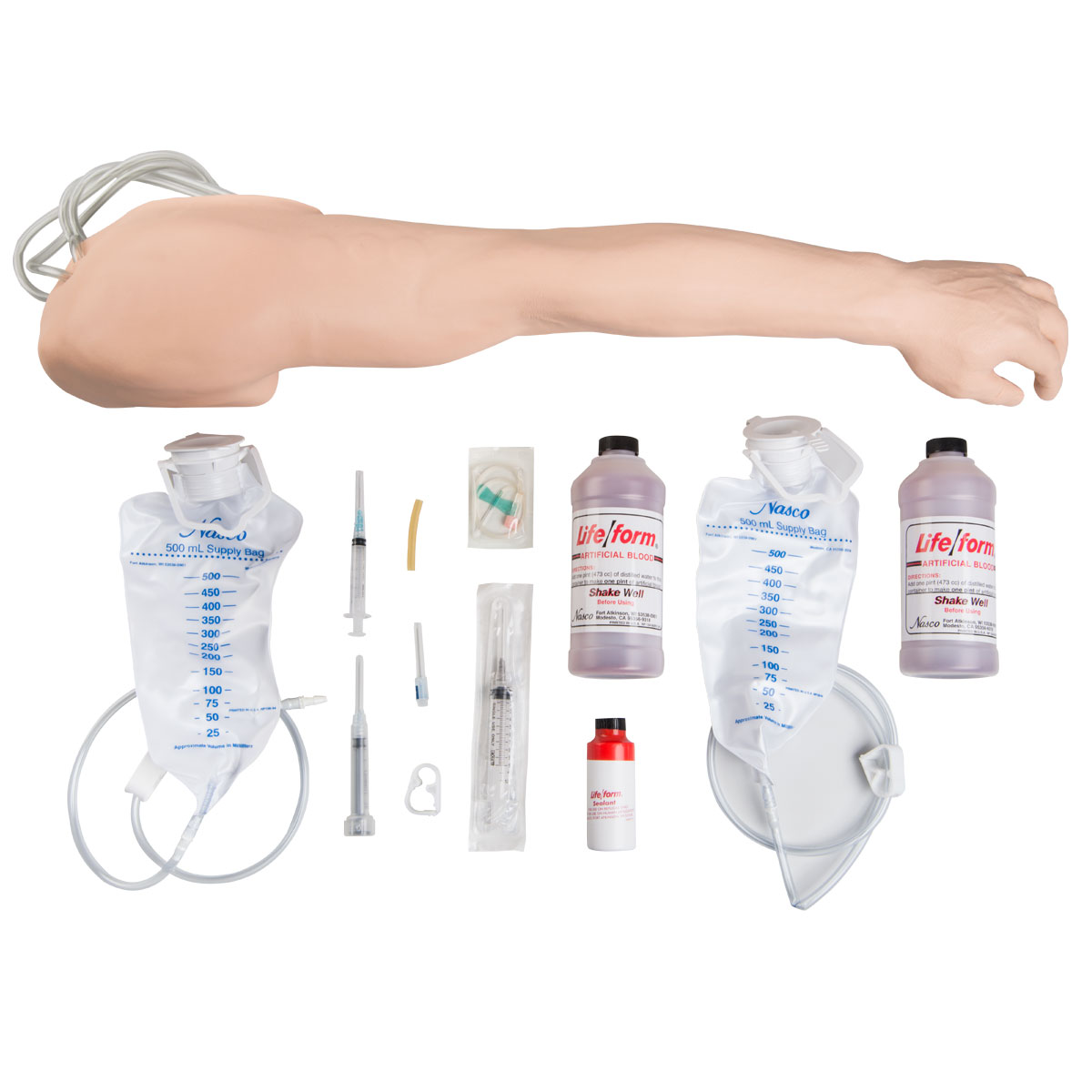 Усовершенствованный тренажер для венопункции и инъекции, рука